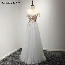 New A Line Lace Appliques Boat