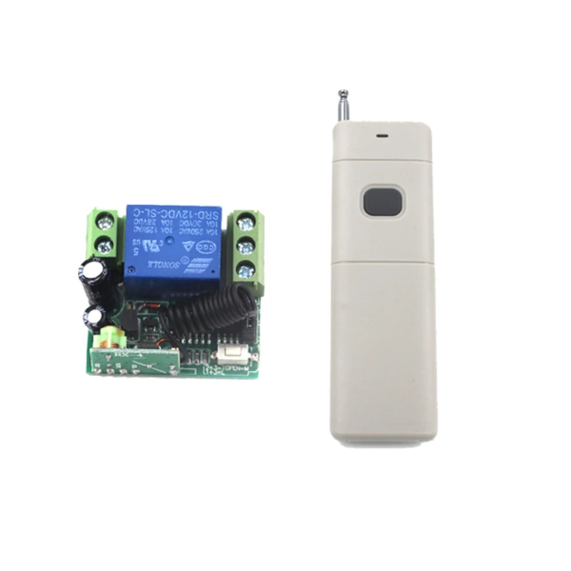 

New Arrival DC 12V 1CH Small Channel RF Wireless Remote Control Radio Switch 433mhz Transmitter 200m High Sensitivity 4221