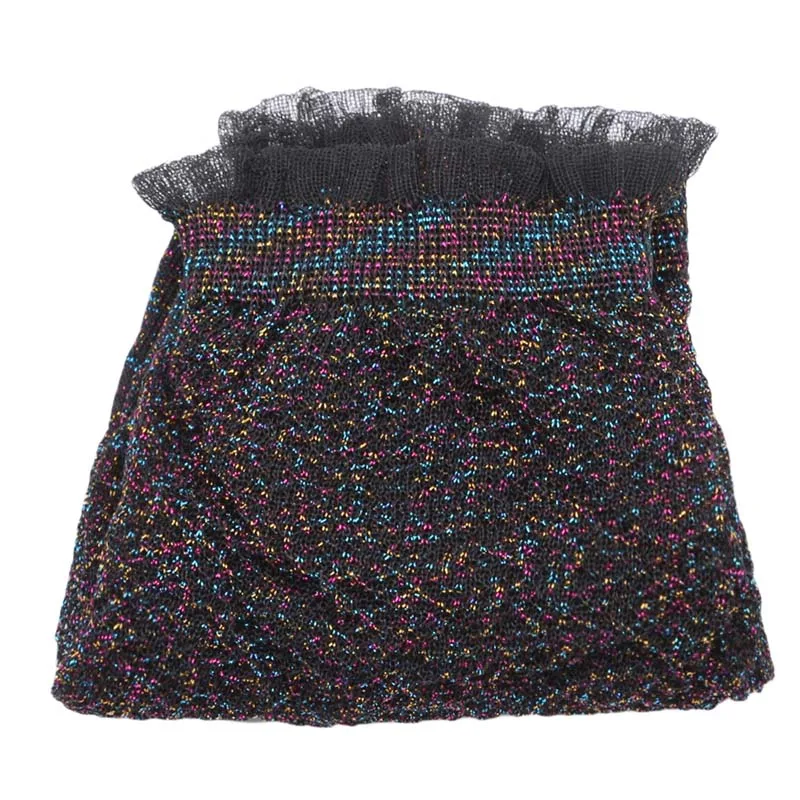 Прозрачные шелковые кружевные носки, женские сетчатые блестящие короткие носки, прозрачные эластичные спортивные теннисные носки для йоги для девочек - Цвет: Colorful black wire