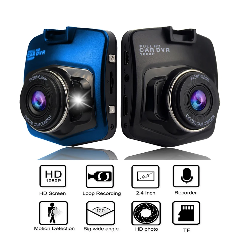 Dash Cam Car DVR Dashboard Camera Driving Recorder Parking Monitoring Recording HD TF Auto Video Automovil Camara Coche Voiture