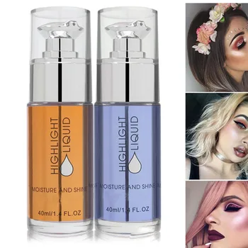 

Highlight Liquid Moisturizer Shimmer Contour Liquid Highlighter Bronzer Brightener Glow Illuminator Glitter Face Makeup Cosmetic