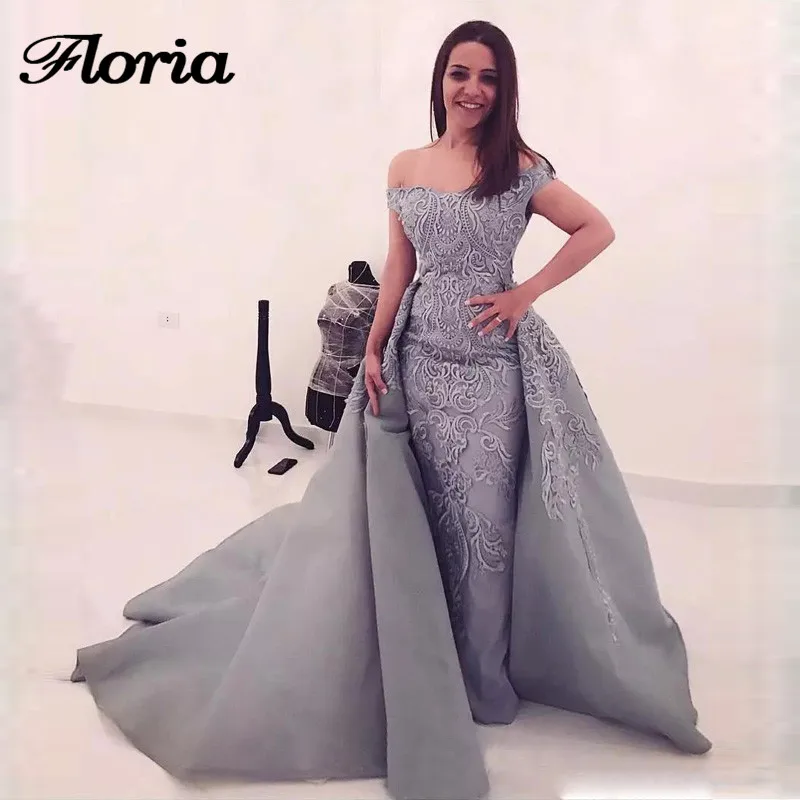 Off-The-Shoulder-Prom-Dresses-With-Detachable-Train-Mermaid-Arabic-Dubai-Formal-Evening-Party-Dresses-Lace