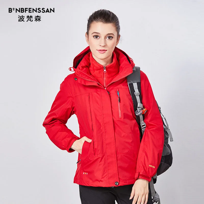 

New women waterproof jacket hiking jackets Outdoor Warm Windproof Outdoor sport Hiking windbreaker ladies hiking clothes P17818B