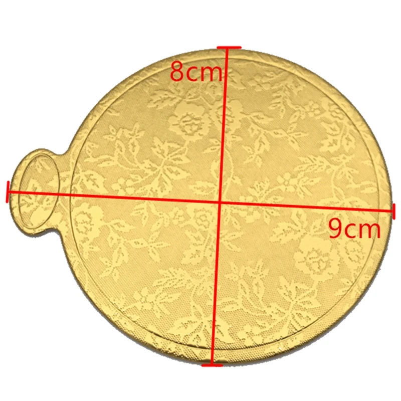 200 шт./компл. с золотым принтом круглый торт Панели Бумага кекс десерт показывает поднос свадебный торт декоративная выпечка комплект