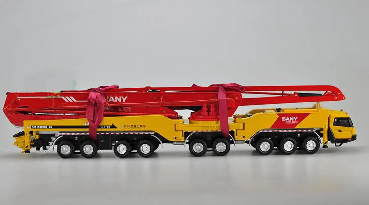 Коллекционная модель сплава подарок 1:50 SANY 86 м бетононасос грузовик инженерное оборудование литья под давлением игрушка модель дисплея, украшения