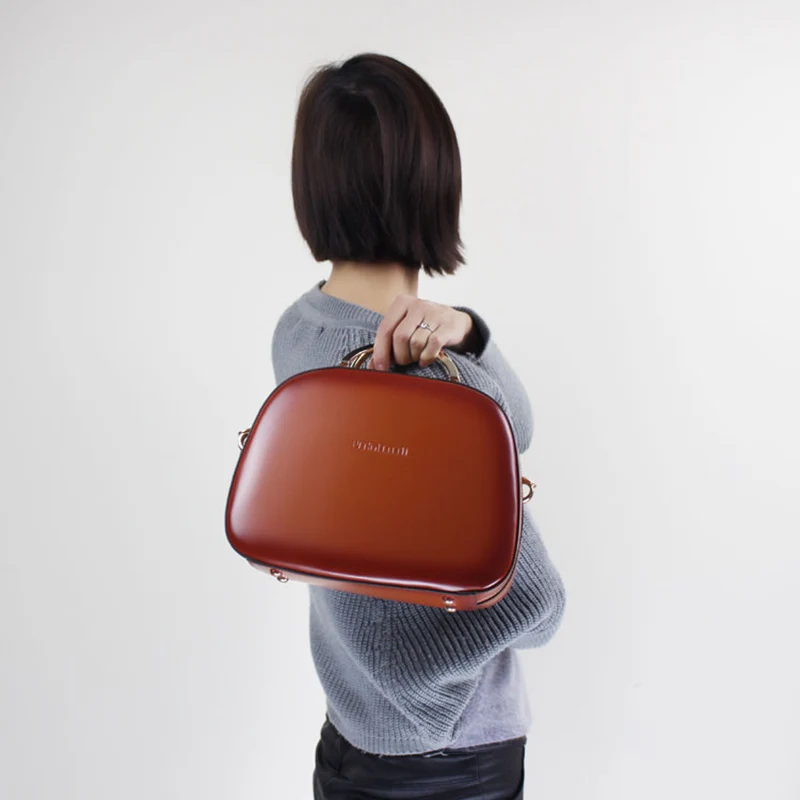 Женская сумка слинг из натуральной кожи с ремешком на плечо|genuine leather shoulder bag|shell