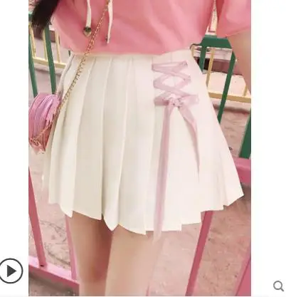 

Princess sweet lolita skirts Spring and Summer Korean Student Half-length Skirt High waist Butterfly-knot skirts women KKQ071