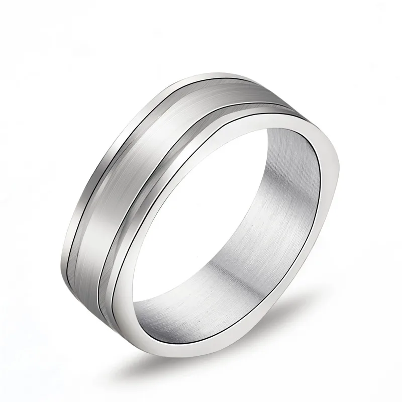 baiser 6mm 316 titanium stainless steel square ring engagement wedding charm rings men women - Square Wedding Ring baiser 6mm 316 titanium stainless steel square ring engagement wedding charm rings men women - Square Wedding Ring