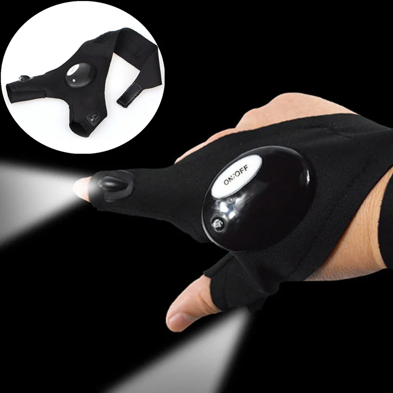 

Fingerless Glove LED Flashlight Multipurpose for SsangYong Actyon Turismo Rodius Rexton Korando Kyron Musso Sports