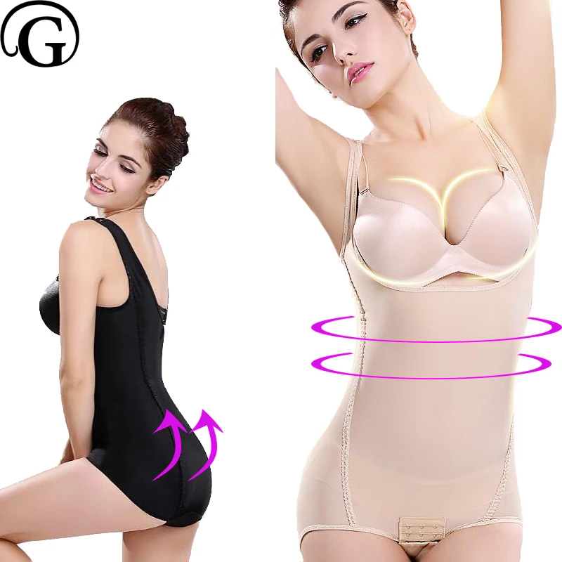 PRAYGER Plus Size Women Recovery Body Shapers Lift Bras Control Waist