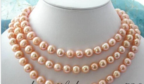

~~ BJC 00098 pink round freshwater pearl necklace Discount AAA