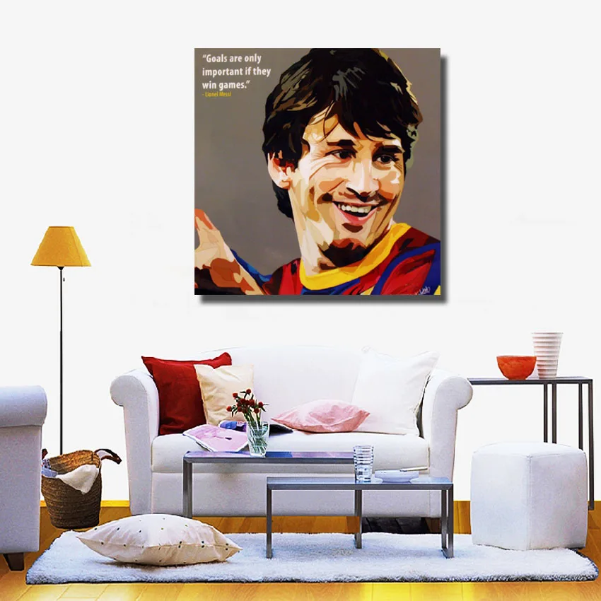 QX0494 (6)  Barcelona Lionel Messi Pop Art Football Star