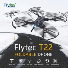 Flytec T22 2,4G складной Радиоуправляемый Дрон 4CH 6 осевой гироскоп самолет с функцией удержания высоты с дистанционным управлением Мультикоптер