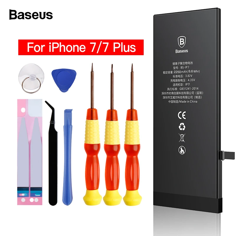 Для iPhone 7 7 Plus 7plus батарея Baseus батарея для мобильного телефона Высокая емкость батарея Оригинальная Замена Батарея для iPhone7 7p