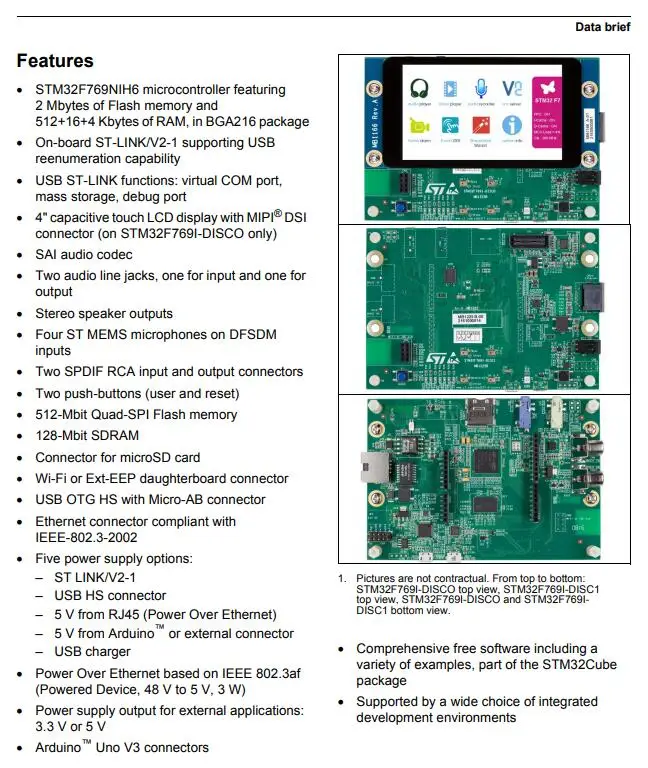 STM32F769I-DISC1-REAL info