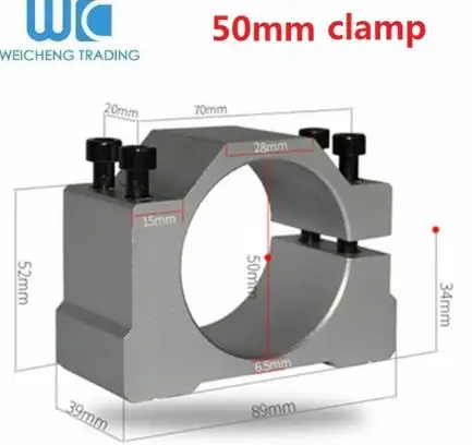 1 шт. CNC Шпиндельный мотор зажимной кронштейн 44 мм диаметр крепления литой алюминиевый кронштейн