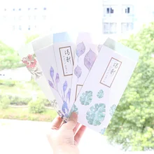 5 шт./партия, конверт с рисунком растений на день рождения, бумажные конверты мини-открытка Escolar, рождественские школьные офисные принадлежности