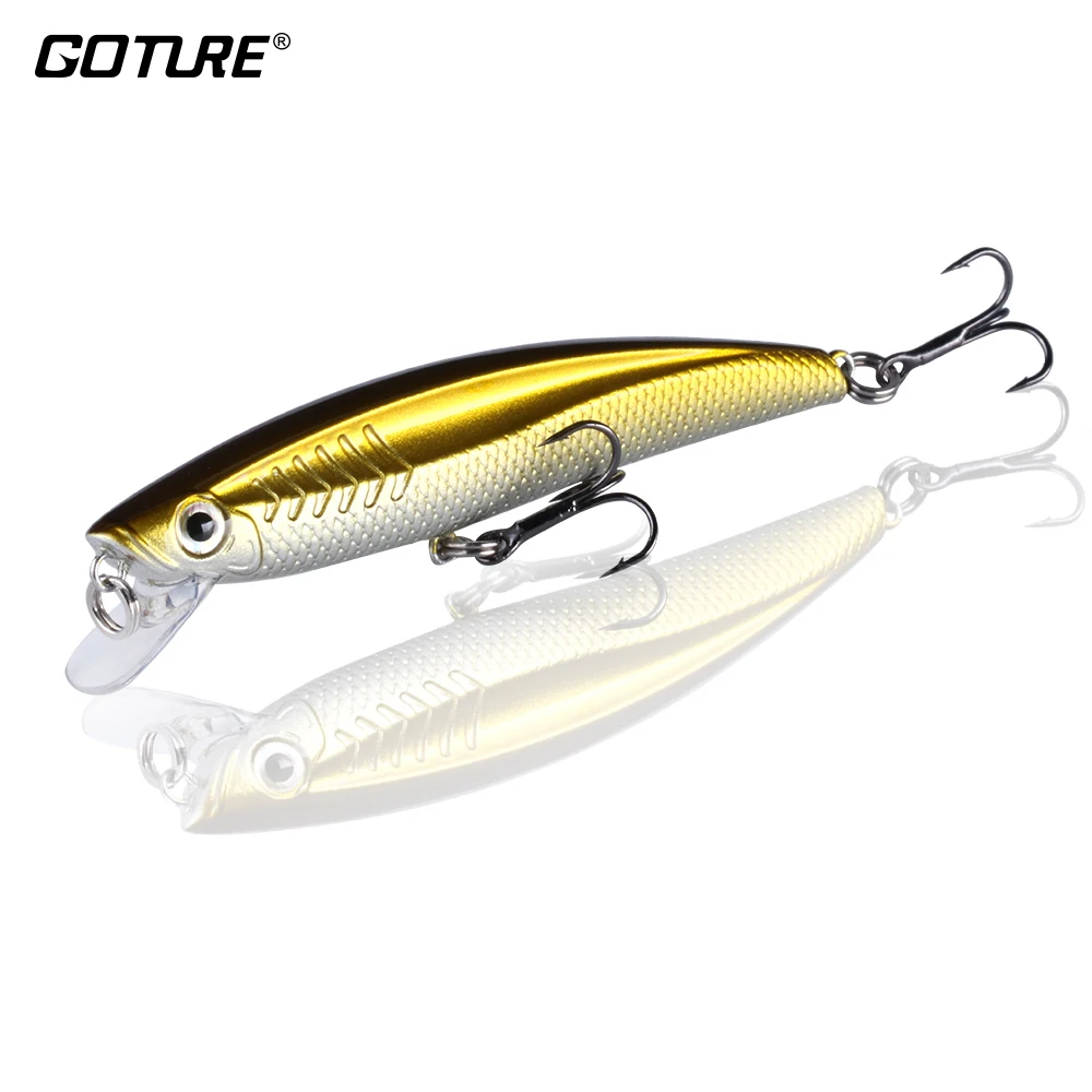 

Goture Wobblers Fishing Lure Minnow Floating Hard Artificial Bait 90mm/8.8g with 3D Eyes Fishing Accessories