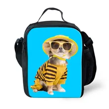 Милые животные собака обед мешок для Для мужчин Для женщин Термальность Ланчбокс изолированные Leopard Пикник Еда мешок дети Сумки для обедов lancheira Эсколар