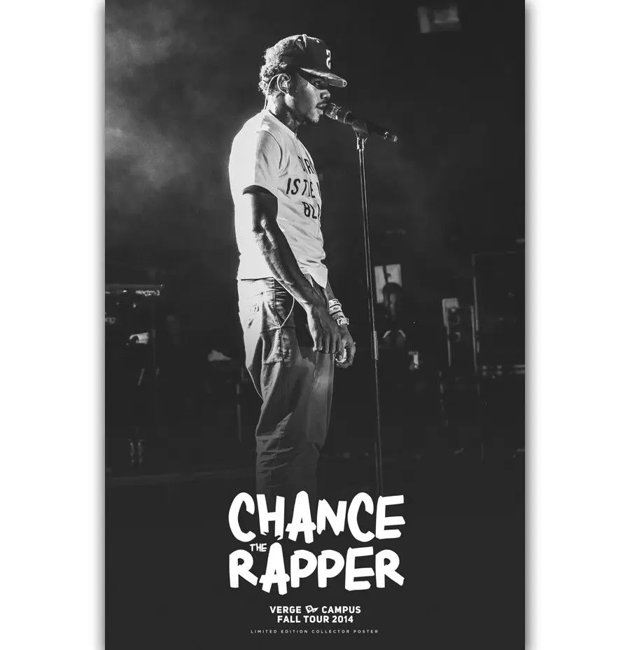 Chance the Rapper Chancelor Rap Music-Silk Art Poster Wall Sticker Decoration Gift | Дом и сад