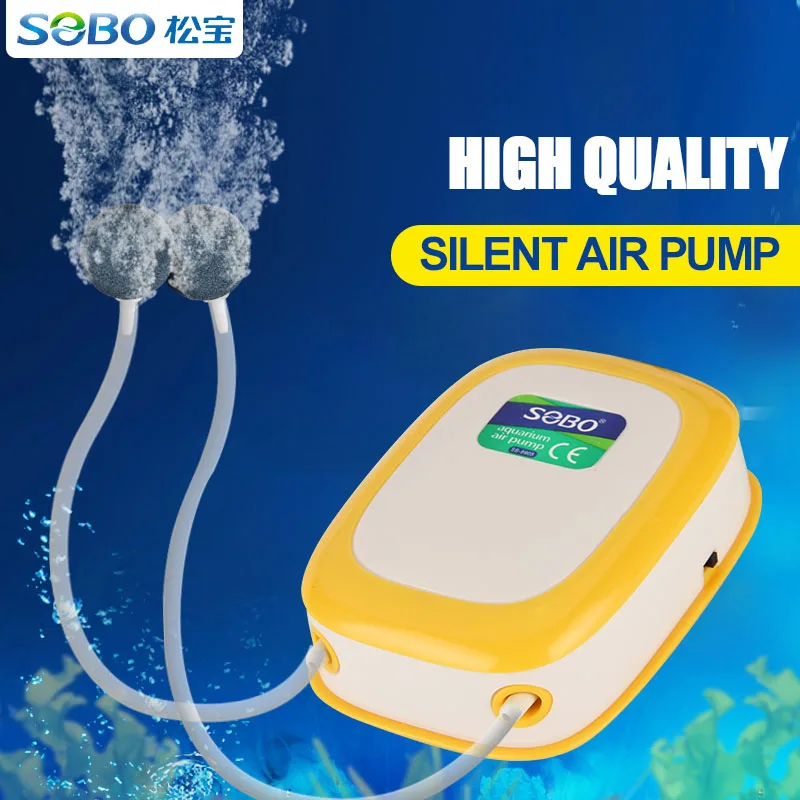 SOBO New Aquarium Silent Air Pump Fish Tank Oxygen Pump Ultra quiet