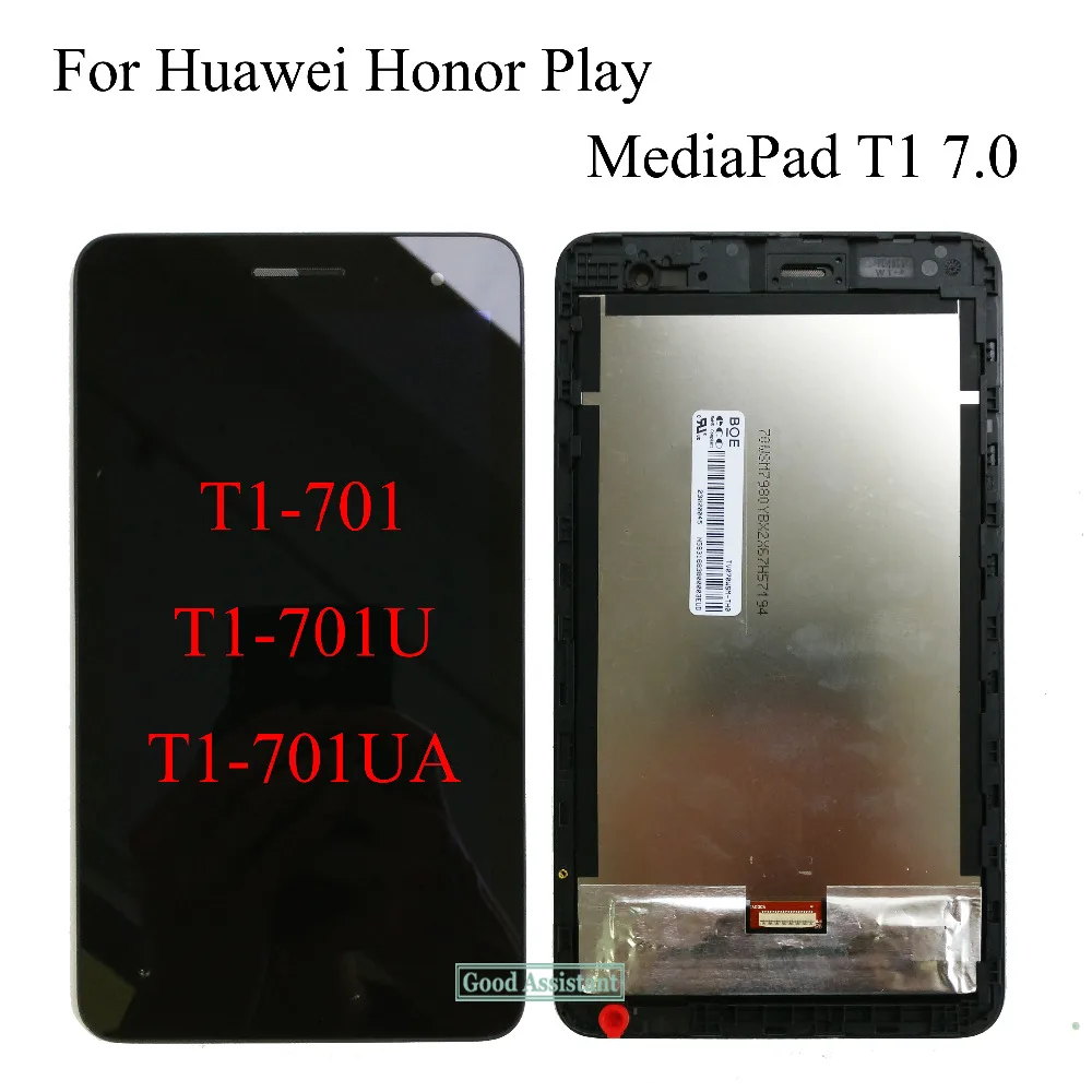 Для huawei Honor Play MediaPad T1 7,0 701 701U 701UA T1-701 T1-701UA T1-701U ЖК-дисплей Дисплей с Сенсорный экран планшета в сборе с рамкой
