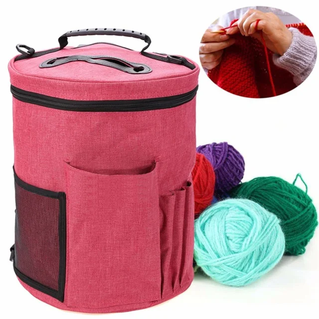Knitting Large Yarn Storage Yarn Bag Tote Bag Big Capacity Organizer Tote for Weave Tools