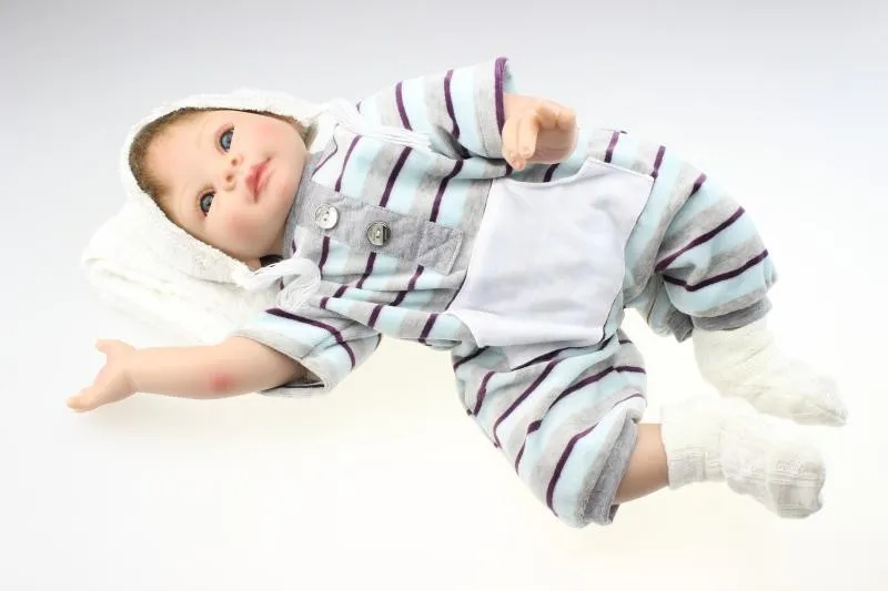 55 см Новое моделирование силиконовые Reborn Baby Doll игрушки ручной работы детские домашние куклы игрушки подарок на день рождения игровой дом