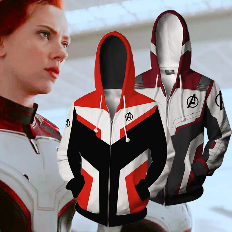 Avengers Endgame Quantum Realm Sweatshirt Jacket Advanced Tech Hoodie Cosplay Costumes 2019 new superhero Iron Man Hoodies suit