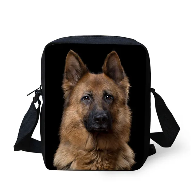 Nopersonality Cool German Shepherd Dog Print Backpack Set for Teen Boys