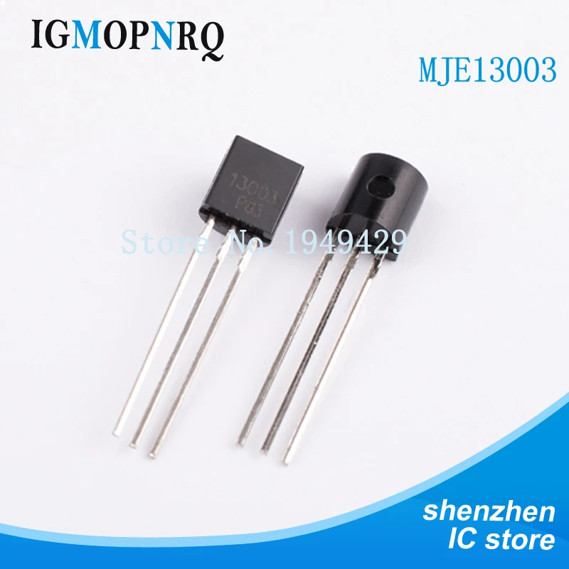 

50PCS MJE13003 E13003 13003 Transistor TO-92 13003A triode transistor IC