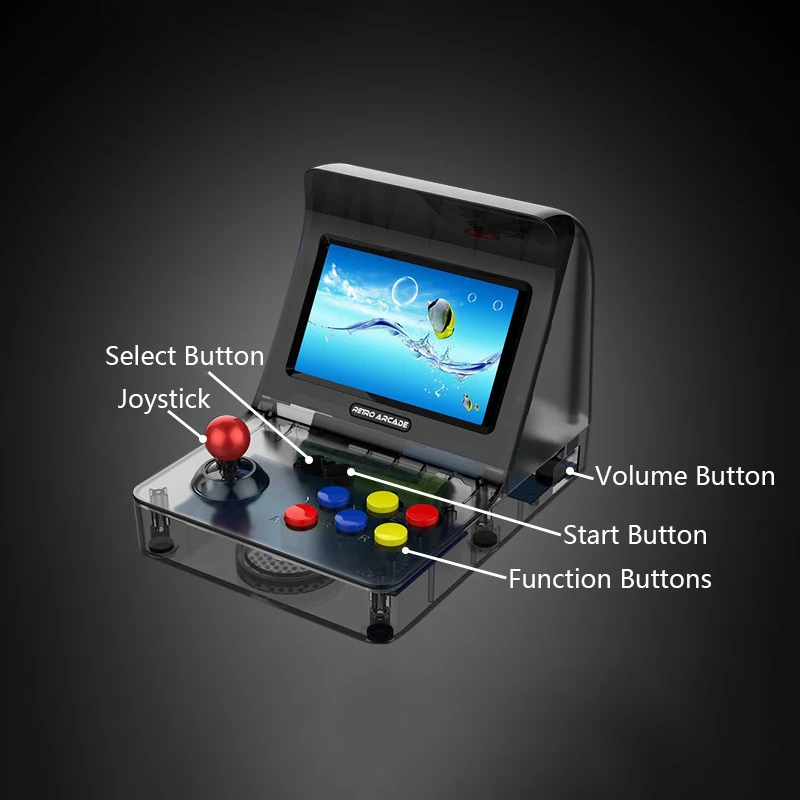 Портативная консоль для аркадной игры с джойстиком геймпадом Мини Портативный ретро Видео игровой плеер 3000 игр ТВ выход