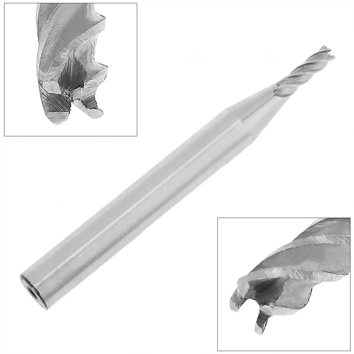 

2.5mm 4 Flute HSS & Aluminum End Mill Cutter with Super Hard Straight Shank for CNC Mold Processing Cutting