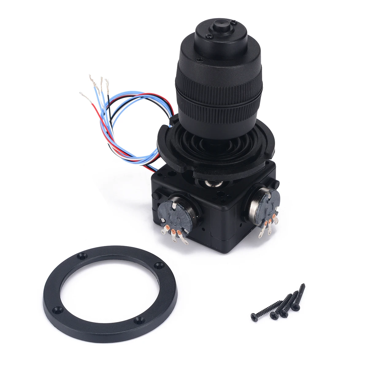 

Black 4-Axis Joystick Potentiometer Button with Wire For JH-D400X-R4 10K 4D Rocker Potentiometer Machine Control