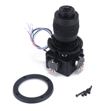 Black 4-Axis Joystick Potentiometer Button with Wire For JH-D400X-R4 10K 4D Rocker Potentiometer Machine Control