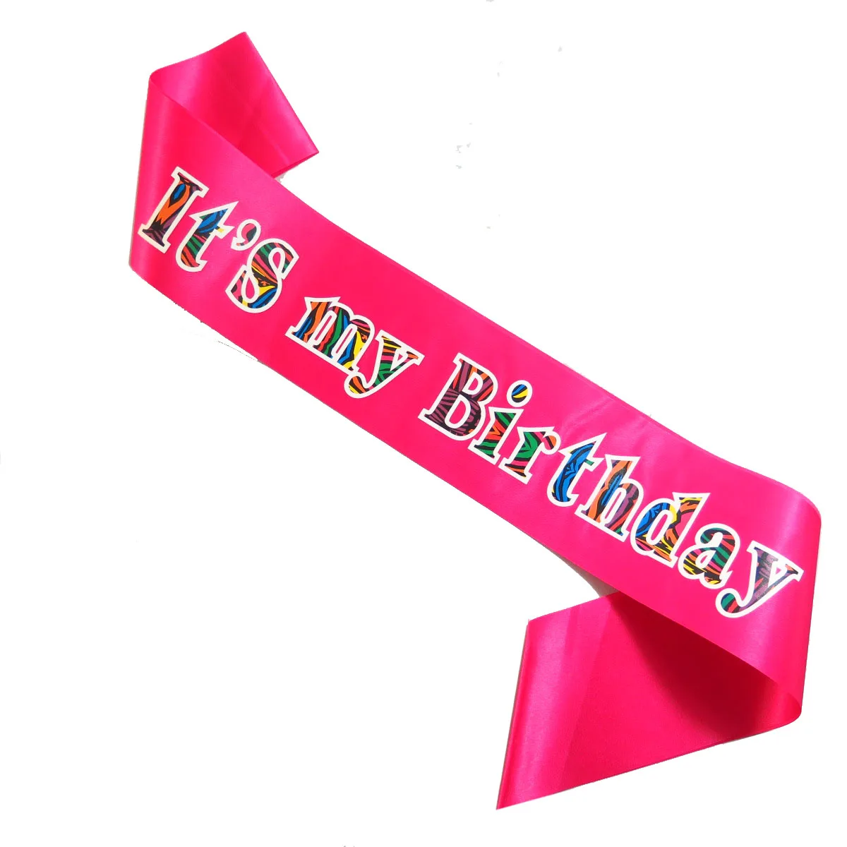 

Birthday Ribbon Women pink sash men blue adult celebrate sashes happy birthday 18 21 30 40 50 princess girls event party favors