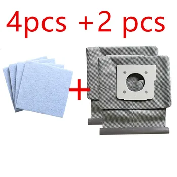 

4*motor cotton filter +2*Washable LG vacuum cleaner bags dust bag replace for LG V-743RH V-2800RH V-2800RB V-2800RY V-2810