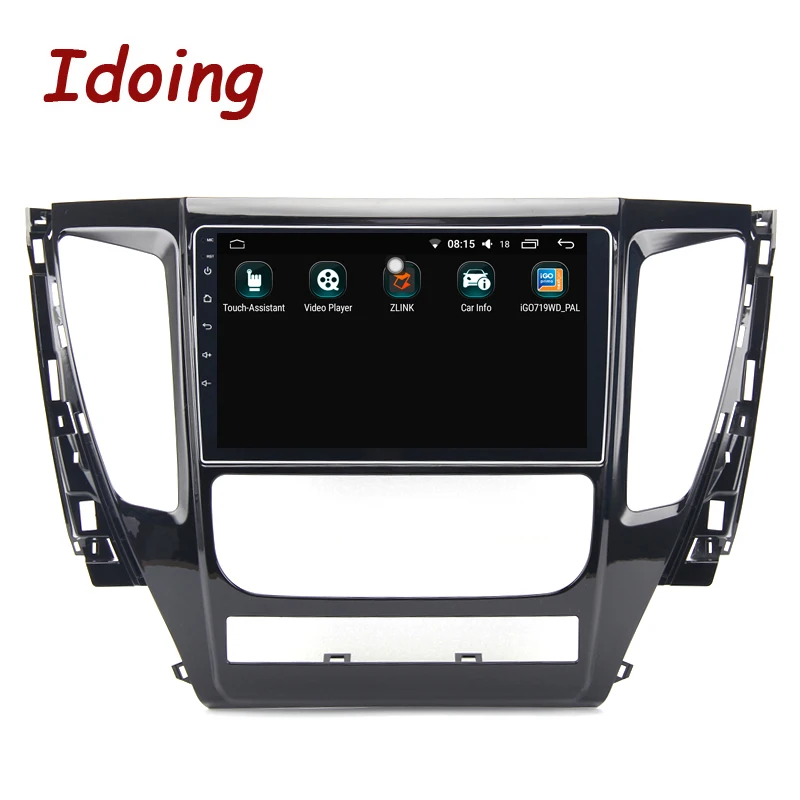 Cheap Idoing 9"4G+64G 2.5D Octa Core Car Android 8.1 Radio Player For MITSUBISHI PAJERO Sport 2016-2018 GPS Navigation no 2 din dvd 3