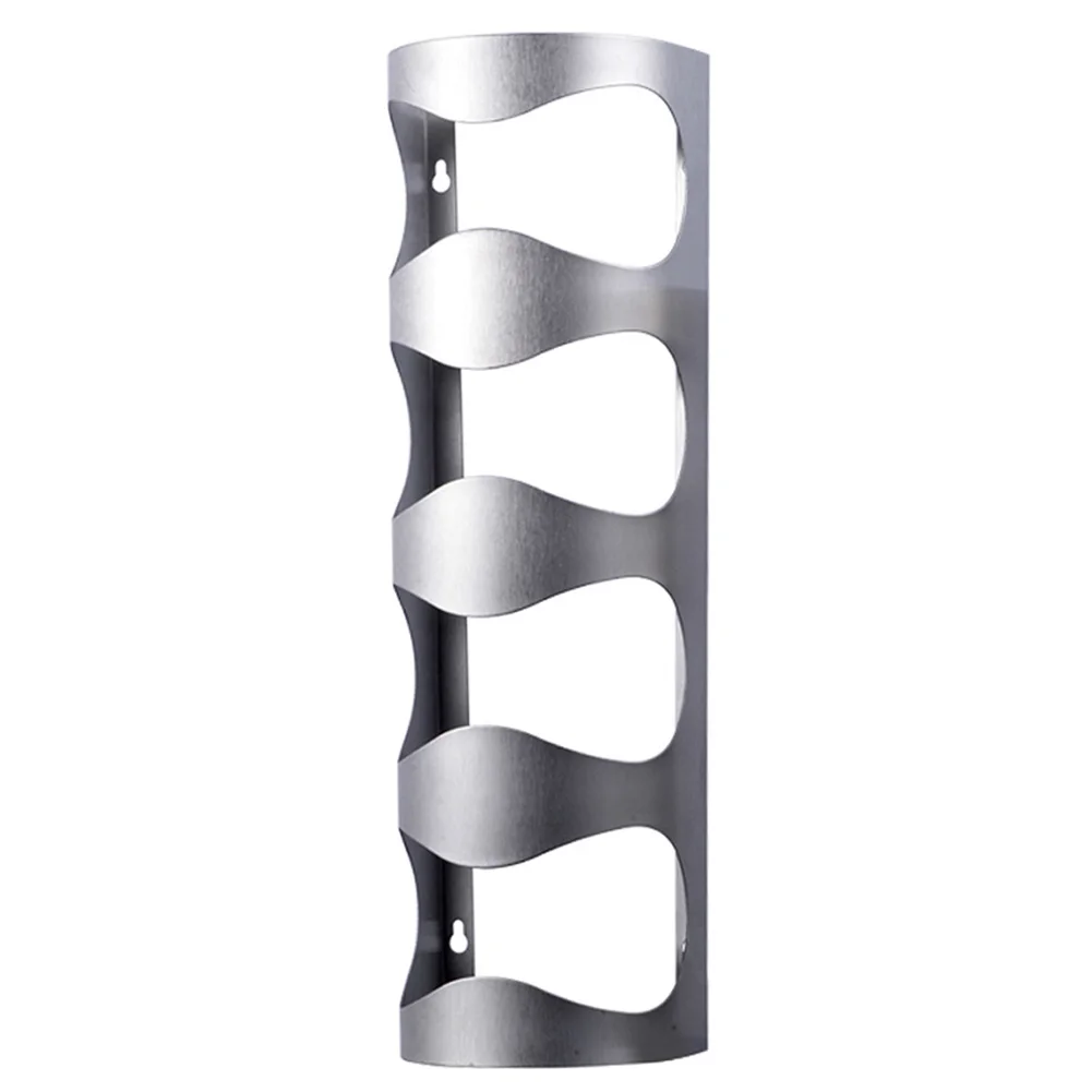 

4 Bottles Display Stand Wall Wine Rack Stand Rack Holders Bar Grape Wine Bottle Storage Organizer Stainless Steel Hanging Type