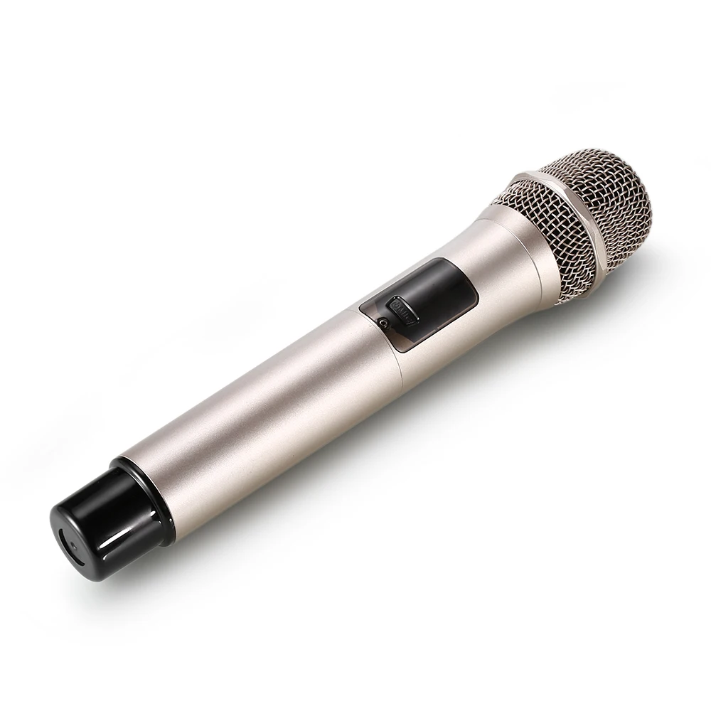 WEISRE U-3316 720-770 МГц UHF беспроводная 2-канальная портативная микрофонная система с 2 микрофоном для выступления караоке вечерние встречи