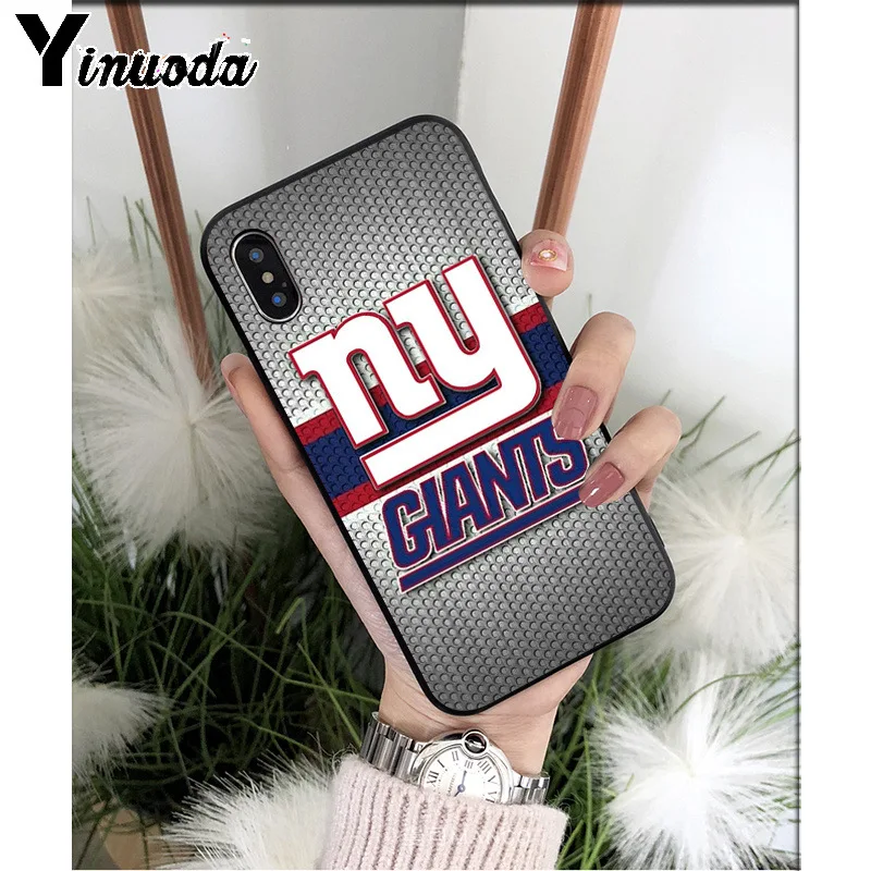 Yinuoda New York Giants TPU мягкие Аксессуары для телефонов Чехол для iPhone 6S 6plus 7 7plus 8 8Plus X Xs MAX 5 5S XR - Цвет: A9