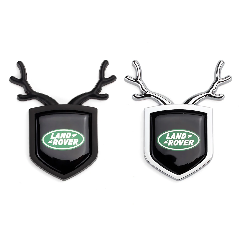 

Deer Shape Emblem Decals Car Shield Sticker for Land Rover Discovery 2 3 Range Rover Evoque Sport Defender freelander ABS Badge