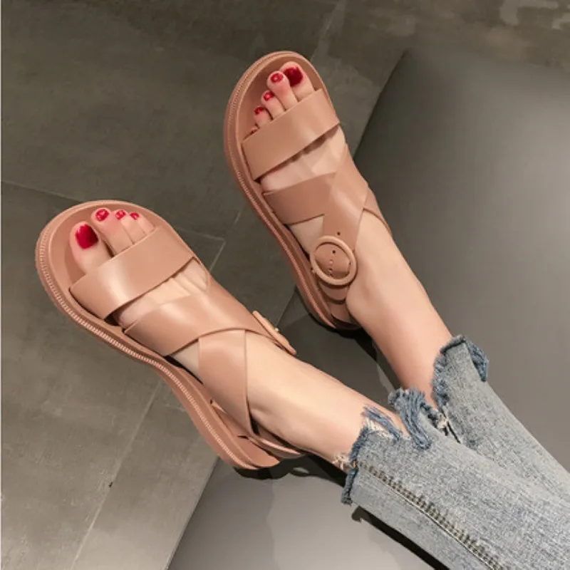 

2019 Hot Women Sandals Fashion Women Summer Beach Roman Sandal Ladies Open Toe Flat Sandal Casual Female Shoes