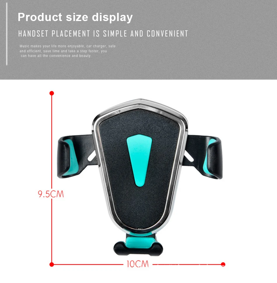 !ACCEZZ ABS Adjustable Car Air Vent Mount Phones Bracket For iPhone 7 8 Plus X Samsung Universal Mobile Auto Phone Holder Stand (15)