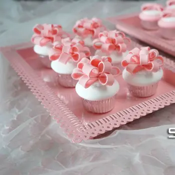 

SWEETGO rectangle tray for cupcake large pallet wedding cake tools for display dessert home decoration bake lover