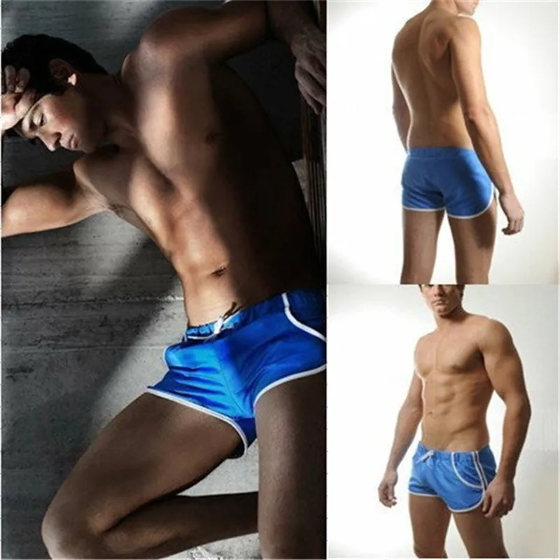 Новые сексуальные мужские трусы боксеры для плавания ming плавки прямые шорты одежда для плавания полосатые штаны Нижнее белье
