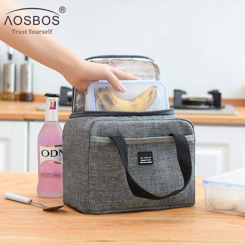 Insulated Cool Bag Lunch Box Travel Picnic Work Thermal Food Drink Cooler 