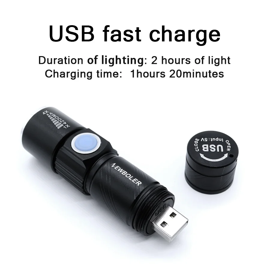 USB Перезаряжаемый велосипедный фонарь 2000 люмен велосипедная фара Zoom фонарик водонепроницаемый Встроенный аккумулятор Аксессуары для велосипеда