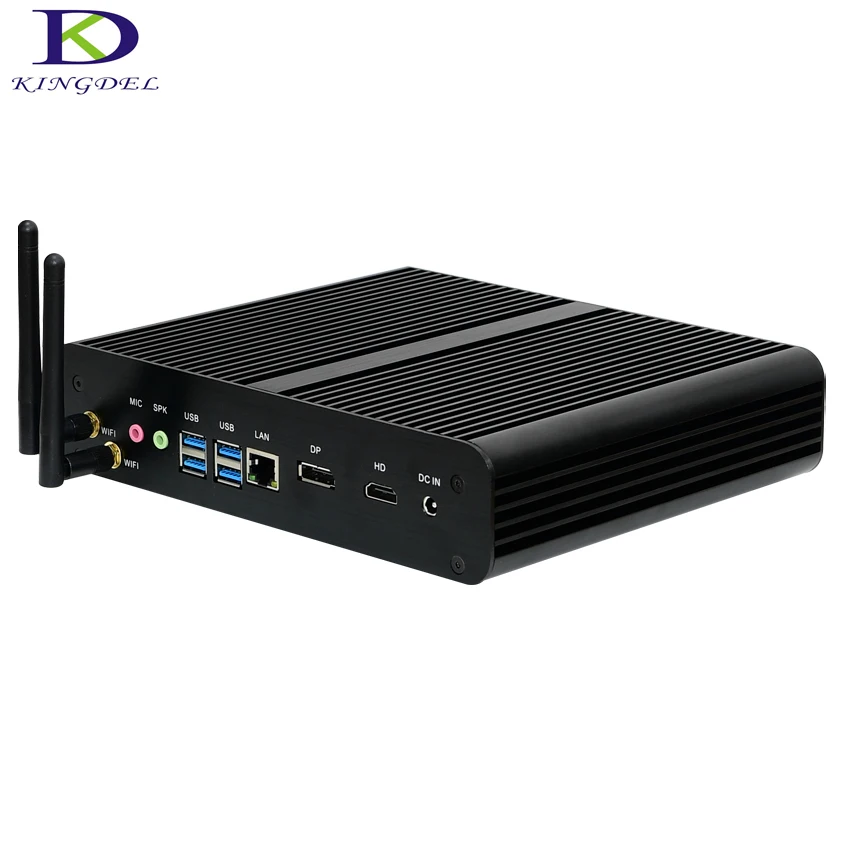 US $978.00 2017 7th Gen Intel Core i7 7500u HTPC small Computer HDMI DP SD Reader Fanless i7 mini PC Windows 10 16G RAM 1T SSD TV Box NC360