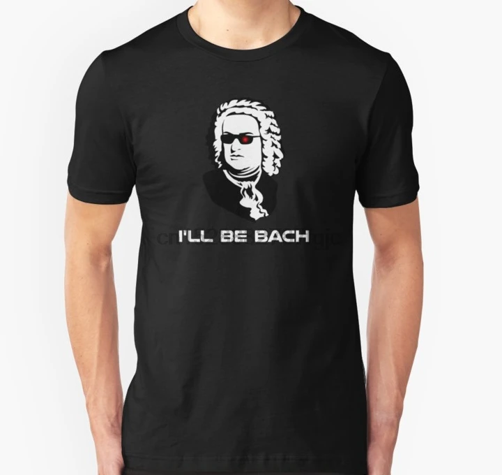 Мужская футболка с коротким рукавом Ill Be Johann Sebastian Bach унисекс женская | одежда